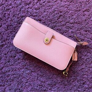 Coach Noa Crossbody Pink/Gold Mini Purse (Bella)